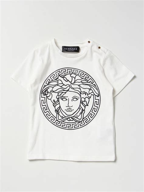 young versace t shirt white|Versace kids clothing.